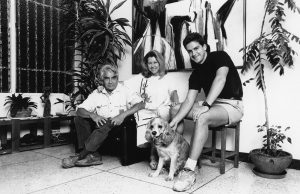 Oswaldo, Janine and Lorenzo Vigas, Caracas, 1994