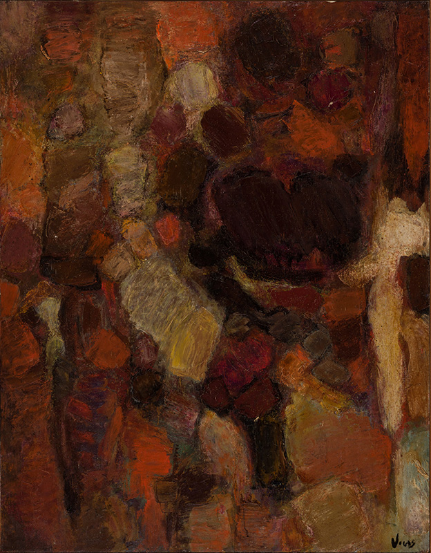 <b>GERMINACIÓN II</b>, 1960 <br> Óleo sobre tela | Oil on canvas<br> 103 x 145,5 cm | 40 9/16 x 57 5/16 in. 