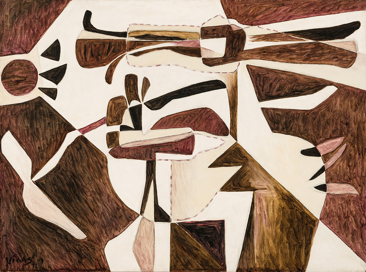 <b>GAYADORA</b>, 1972 <br> Óleo sobre tela | Oil on canvas<br> 97 x 130 cm | 38 3/16 x 51 3/16 in. 