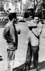 Oswaldo Vigas with Roberto Matta, Paris, 1950s