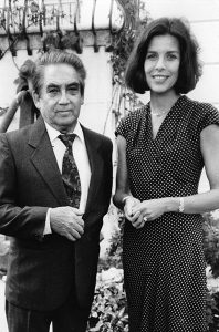Oswaldo Vigas and Princess Caroline of Monaco, during the XXVI International Prize of Modern Art of Monte Carlo, Monaco, 1992