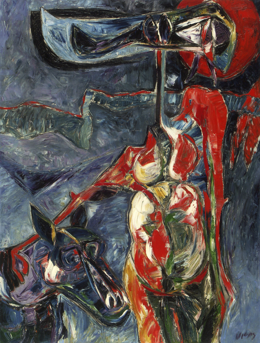 <b>MARÍA LIONZA LA GRAN SEÑORA</b>, 1967 <br> Óleo sobre tela | Oil on canvas<br> 116 x 89 cm | 45 11/16 x 35 1/16 in. 